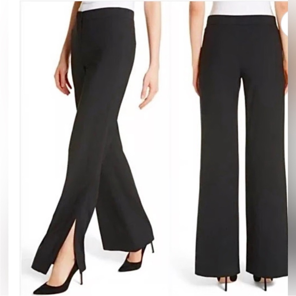 Theory Black High-Slit Pant in Admiral Crepe, size 10, EUC!